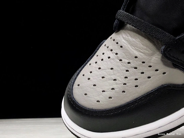 Grey Air 1 OG High Jordan Black 555088-013 Shadow Retro 0805